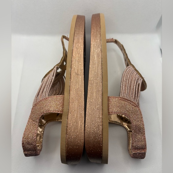 Rose Gold Glitter Sandals - Picture 7 of 9